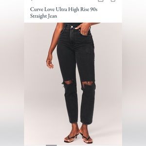 Abercrombie & Fitch Ultra High Rise Straight Jean